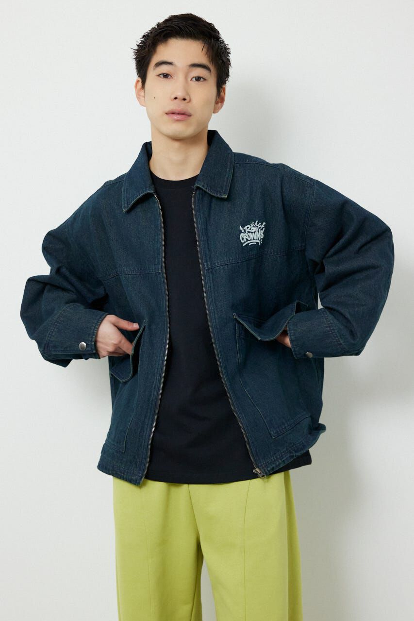 RODEO CROWNS「エンボスロゴデニムジャケット」|デニムジャケット|NVY