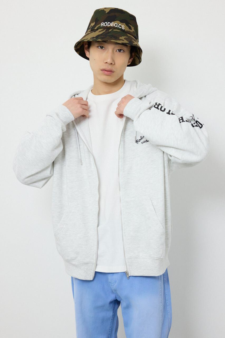 RODEO CROWNS「タイポグラフィーZIPパーカー」|パーカー|