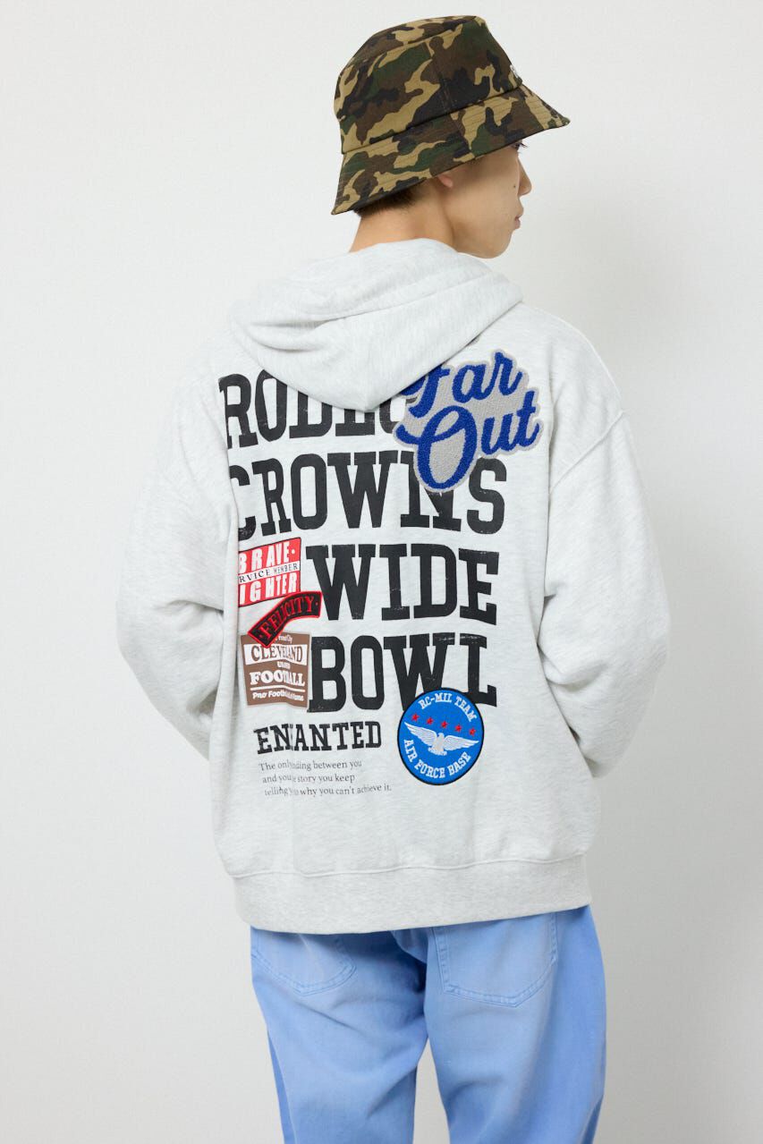 RODEO CROWNS「タイポグラフィーZIPパーカー」|パーカー|