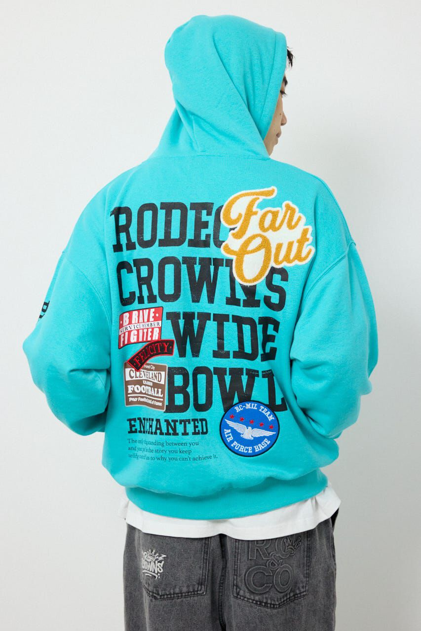 RODEO CROWNS「タイポグラフィーZIPパーカー」|パーカー|