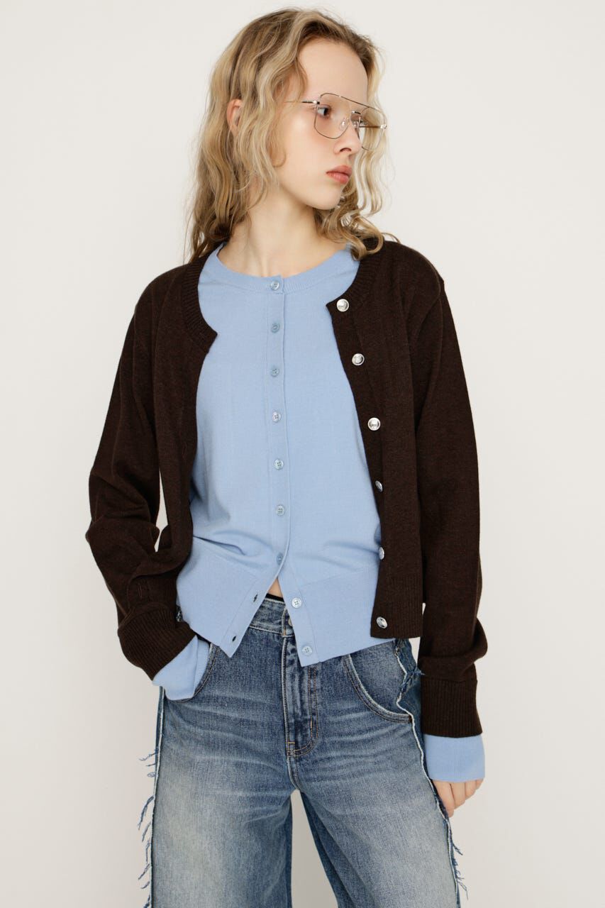 SLY「LAYERED LIKE KNIT トップス」|ニット・セーター|