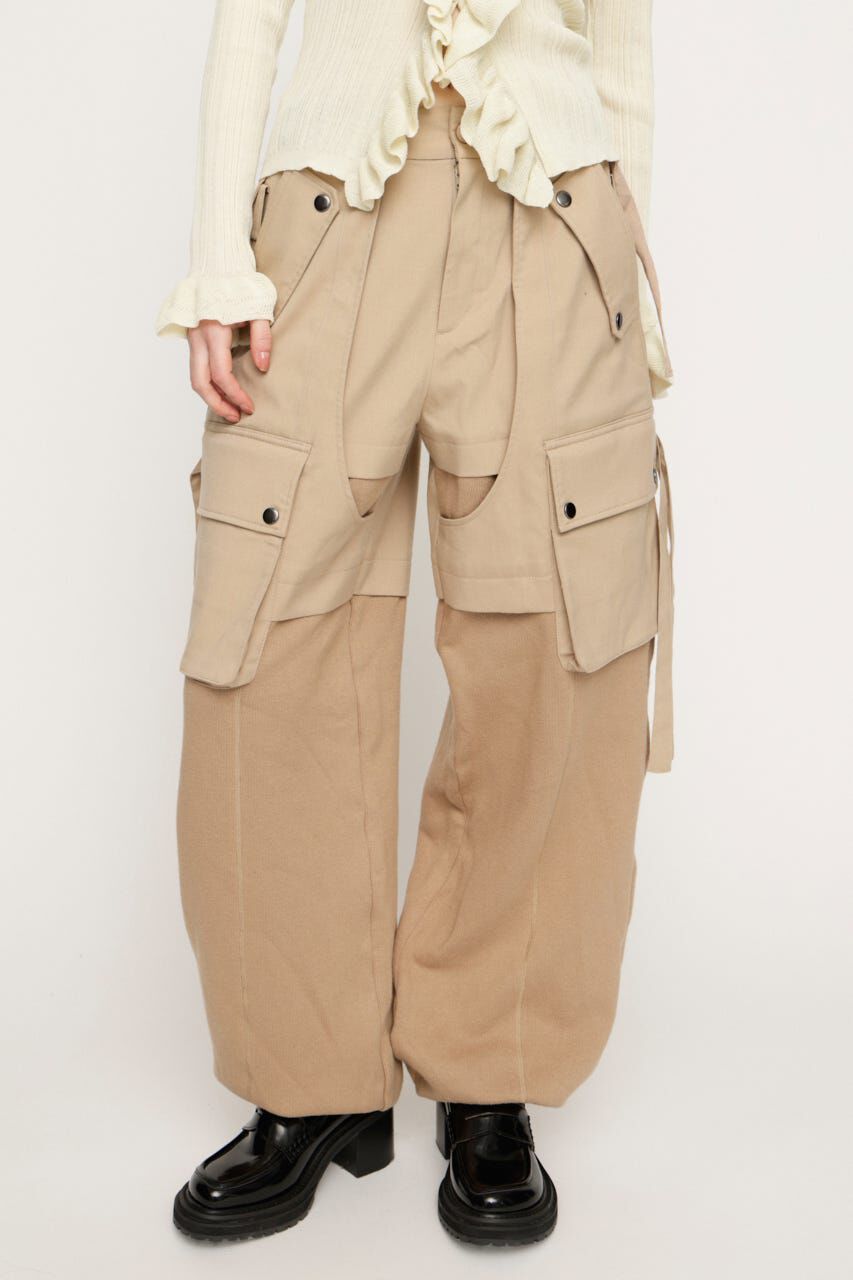 SLY「KNIT DOCKING CARGO パンツ」|その他|