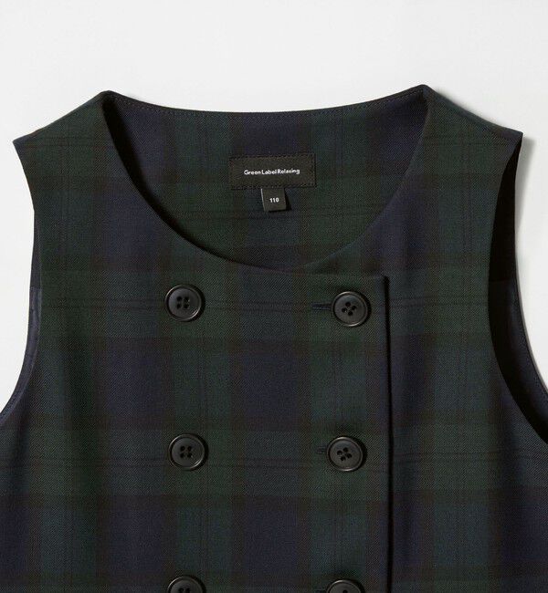 UNITED ARROWS green label relaxing「TRW ブラックウォッチ ジャンスカ / キッズ 110cm-130cm」|ワンピース|