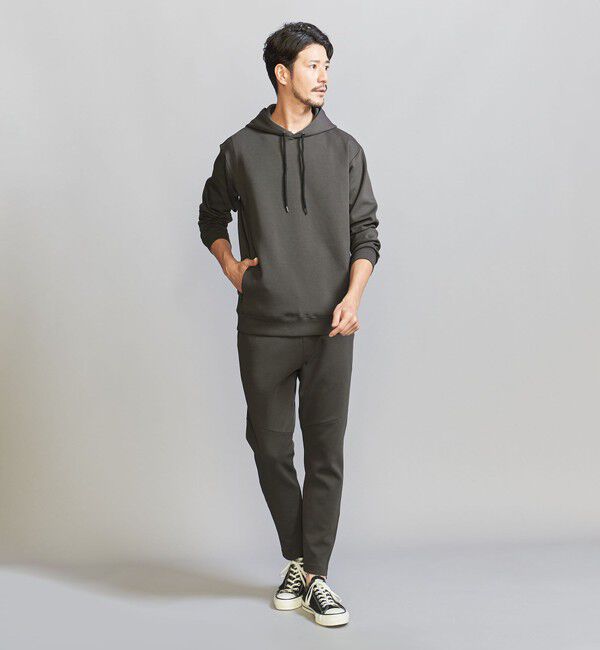 BEAUTY&YOUTH UNITED ARROWS「【WEB限定 WARDROBE SMART】ダブルニット  スウェット パーカー/セットアップ対応」|パーカー|
