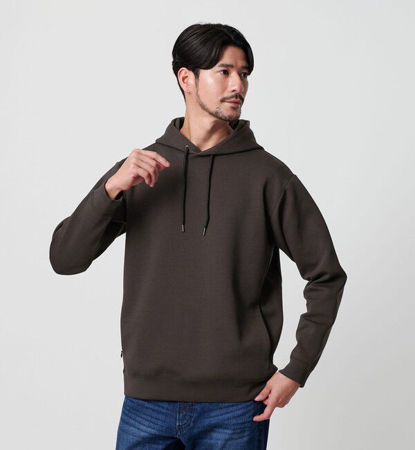 BEAUTY&YOUTH UNITED ARROWS「【WEB限定 WARDROBE SMART】ダブルニット  スウェット パーカー/セットアップ対応」|パーカー|