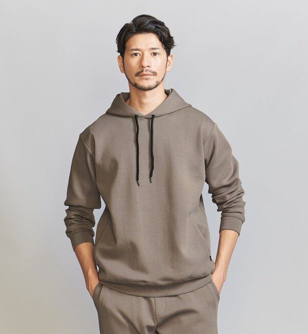 BEAUTY&YOUTH UNITED ARROWS「【WEB限定 WARDROBE SMART】ダブルニット  スウェット パーカー/セットアップ対応」|パーカー|