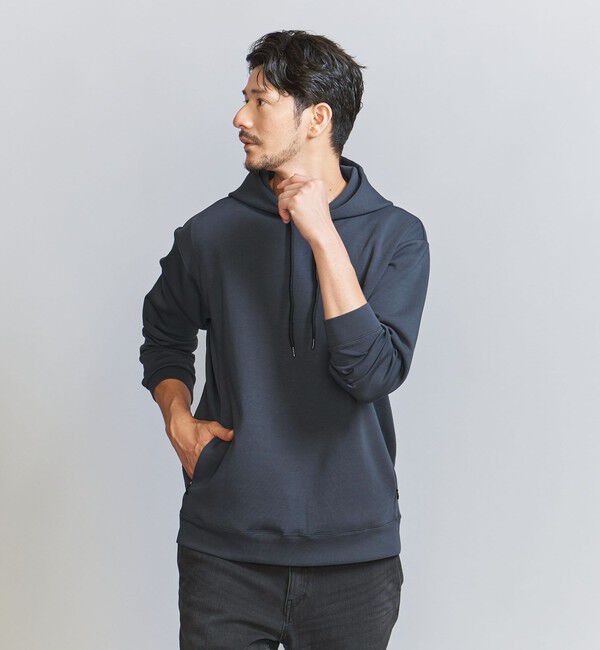 BEAUTY&YOUTH UNITED ARROWS「【WEB限定 WARDROBE SMART】ダブルニット  スウェット パーカー/セットアップ対応」|パーカー|