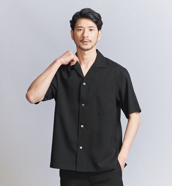 BEAUTY&YOUTH UNITED ARROWS「【WEB限定 WARDROBE SMART】 Reflax オープンカラー シャツ」|シャツ・ブラウス|