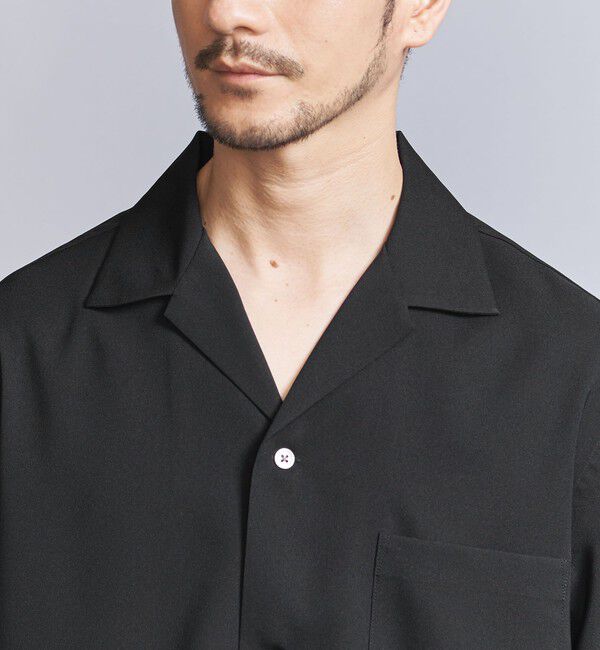 BEAUTY&YOUTH UNITED ARROWS「【WEB限定 WARDROBE SMART】 Reflax オープンカラー シャツ」|シャツ・ブラウス|