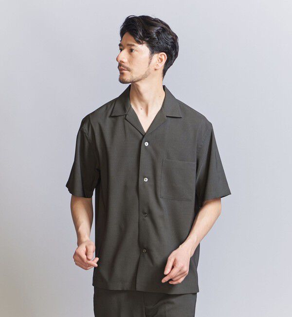BEAUTY&YOUTH UNITED ARROWS「【WEB限定 WARDROBE SMART】 Reflax オープンカラー シャツ」|シャツ・ブラウス|