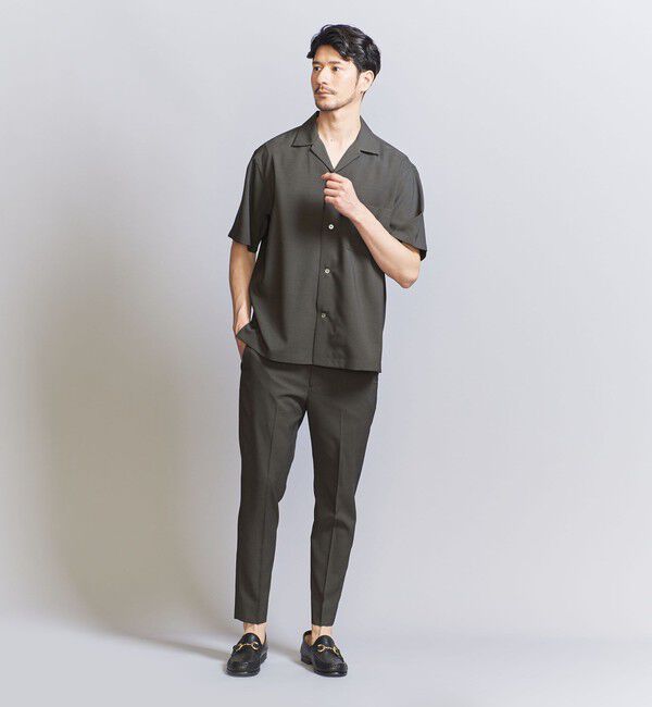 BEAUTY&YOUTH UNITED ARROWS「【WEB限定 WARDROBE SMART】 Reflax オープンカラー シャツ」|シャツ・ブラウス|