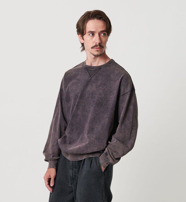 BEAUTY&YOUTH UNITED ARROWS「フェード クルーネック スウェット Tシャツ」|Tシャツ・カットソー|NAVY