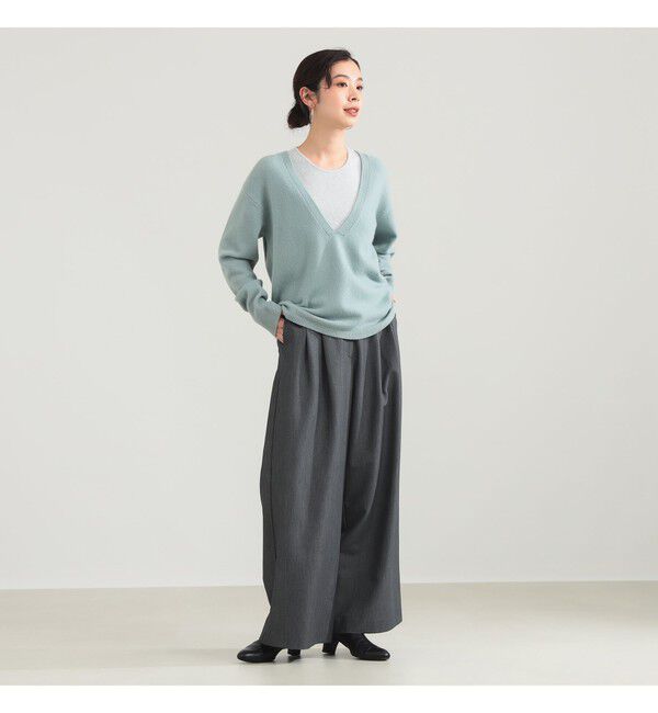 Demi-Luxe BEAMS 「Vネックニット タンクトップ 2WAY セット」|ニット・セーター|