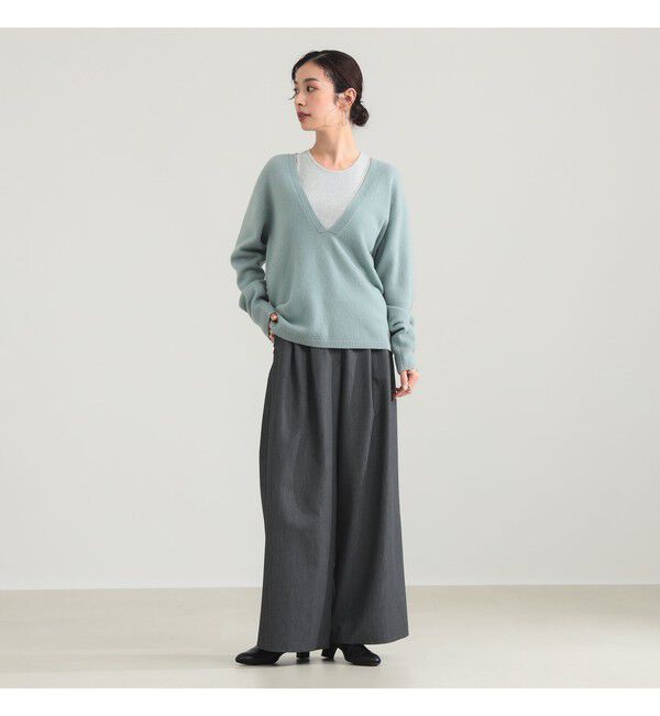 Demi-Luxe BEAMS 「Vネックニット タンクトップ 2WAY セット」|ニット・セーター|