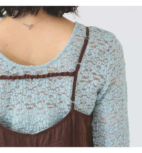 Ray BEAMS 「パウダー サテン キャミ ワンピース」|ワンピース|