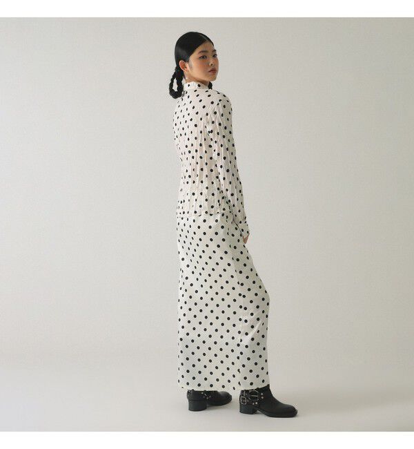 Ray BEAMS 「ドット クリンクル フリル シャツ」|シャツ・ブラウス|