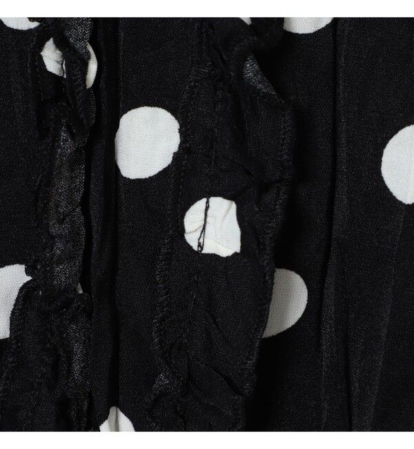 Ray BEAMS 「ドット クリンクル フリル シャツ」|シャツ・ブラウス|