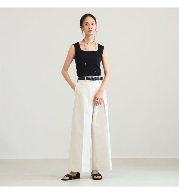 Demi-Luxe BEAMS 「タック チノ ワイドパンツ」|チノ|