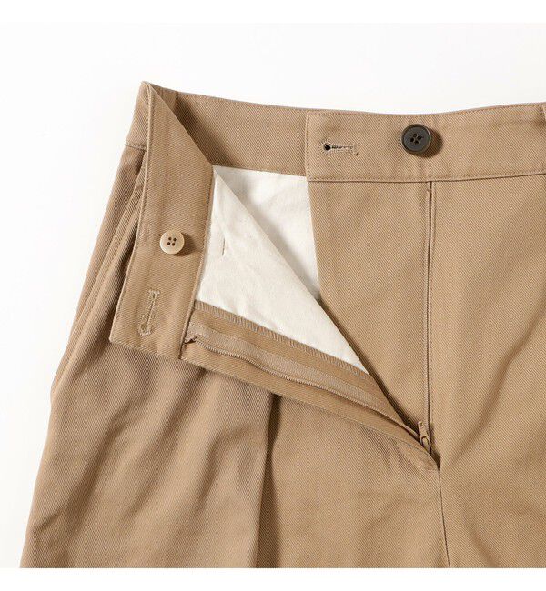 Demi-Luxe BEAMS 「タック チノ ワイドパンツ」|チノ|
