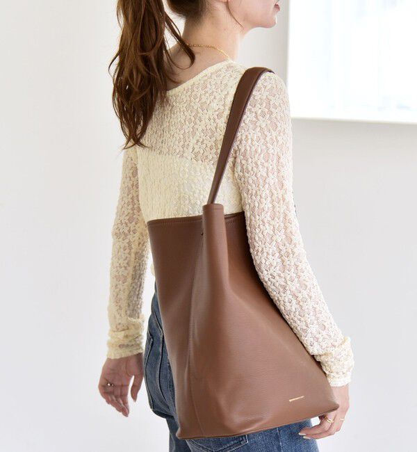 quaranciel「quaranciel:〈手洗い可能〉フラワー レース ストレッチ クルーネック プルオーバー」|Tシャツ・カットソー|