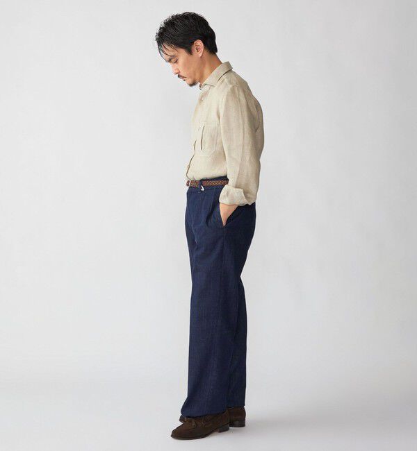 SHIPS「【SHIPS別注】YCHAI: ライト デニム ワイド トラウザーズ」|デニム|