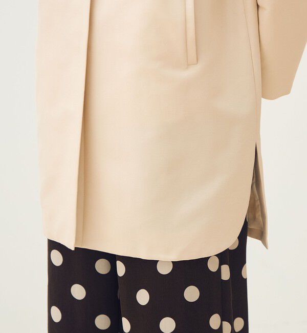 TOMORROWLAND collection「コットンシルクグログラン ノーカラーコート」|ノーカラーコート|