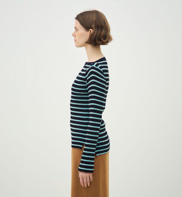 MACPHEE「コットンリブ ボートネックプルオーバー」|ニット・セーター|