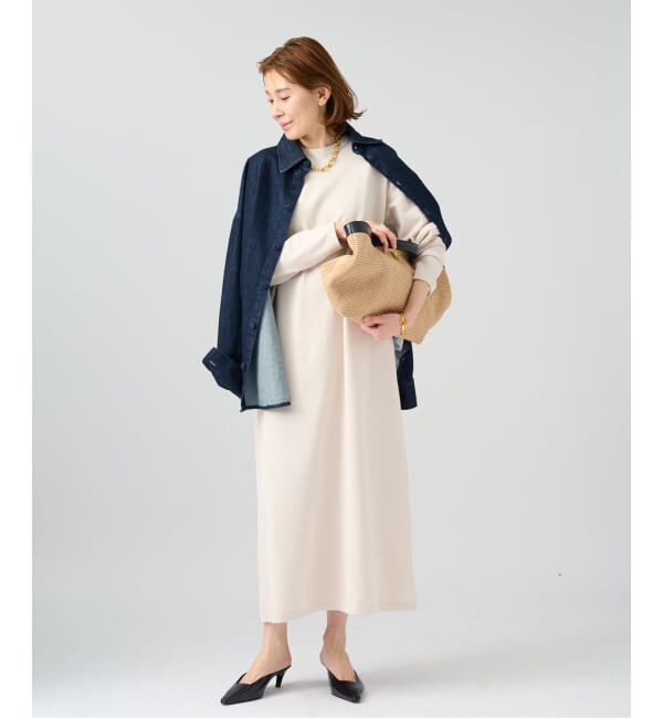 VERMEIL par iena「ニットコクーンロングワンピース」|ワンピース|