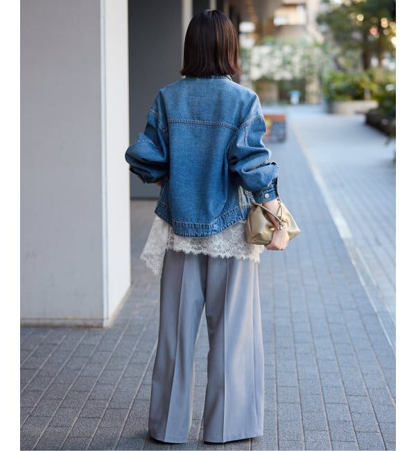 SLOBE IENA「レースコンビカットソー2」|Tシャツ・カットソー|