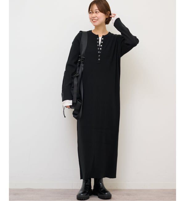 JOURNAL STANDARD relume「《WEB限定追加》【MULTI FUNC+】ヘンリーネックニットワンピース」|ワンピース|