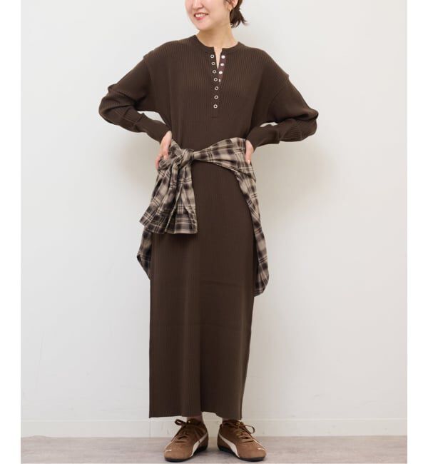 JOURNAL STANDARD relume「《WEB限定追加》【MULTI FUNC+】ヘンリーネックニットワンピース」|ワンピース|