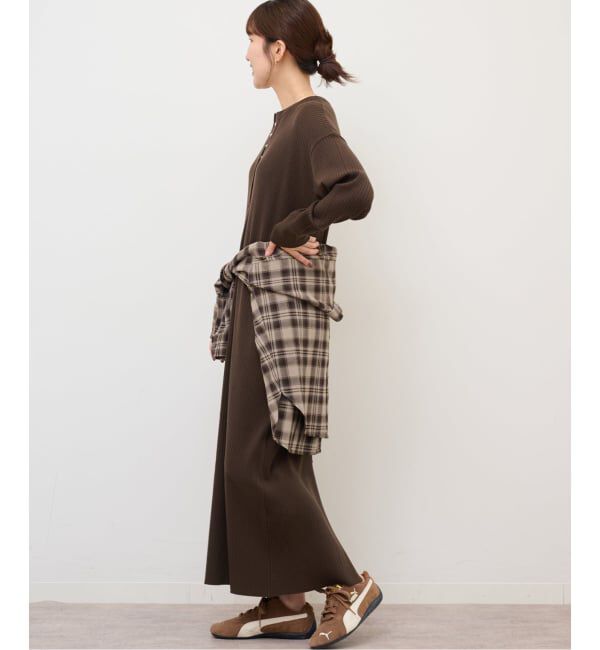 JOURNAL STANDARD relume「《WEB限定追加》【MULTI FUNC+】ヘンリーネックニットワンピース」|ワンピース|