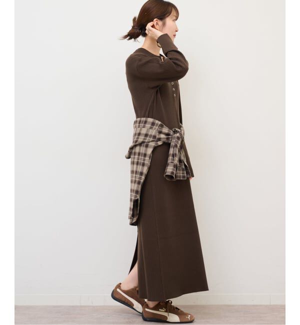 JOURNAL STANDARD relume「《WEB限定追加》【MULTI FUNC+】ヘンリーネックニットワンピース」|ワンピース|