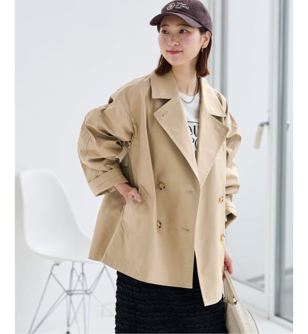 JOURNAL STANDARD relume「《追加 / 手洗い可》ハーフトレンチコート」|トレンチコート|