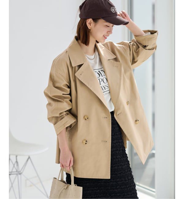 JOURNAL STANDARD relume「《追加 / 手洗い可》ハーフトレンチコート」|トレンチコート|