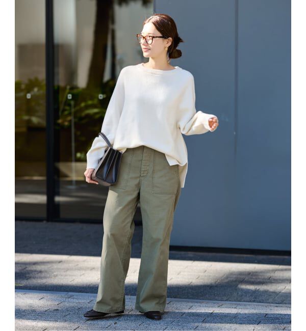 FRAMeWORK「ライトミリタリースラブベイカーパンツ」|カーゴ|