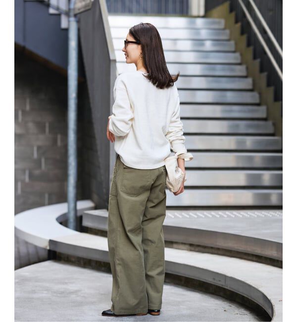 FRAMeWORK「ライトミリタリースラブベイカーパンツ」|カーゴ|