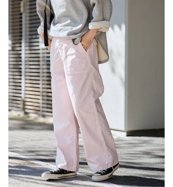 FRAMeWORK「ライトミリタリースラブベイカーパンツ」|カーゴ|