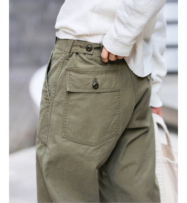 FRAMeWORK「ライトミリタリースラブベイカーパンツ」|カーゴ|