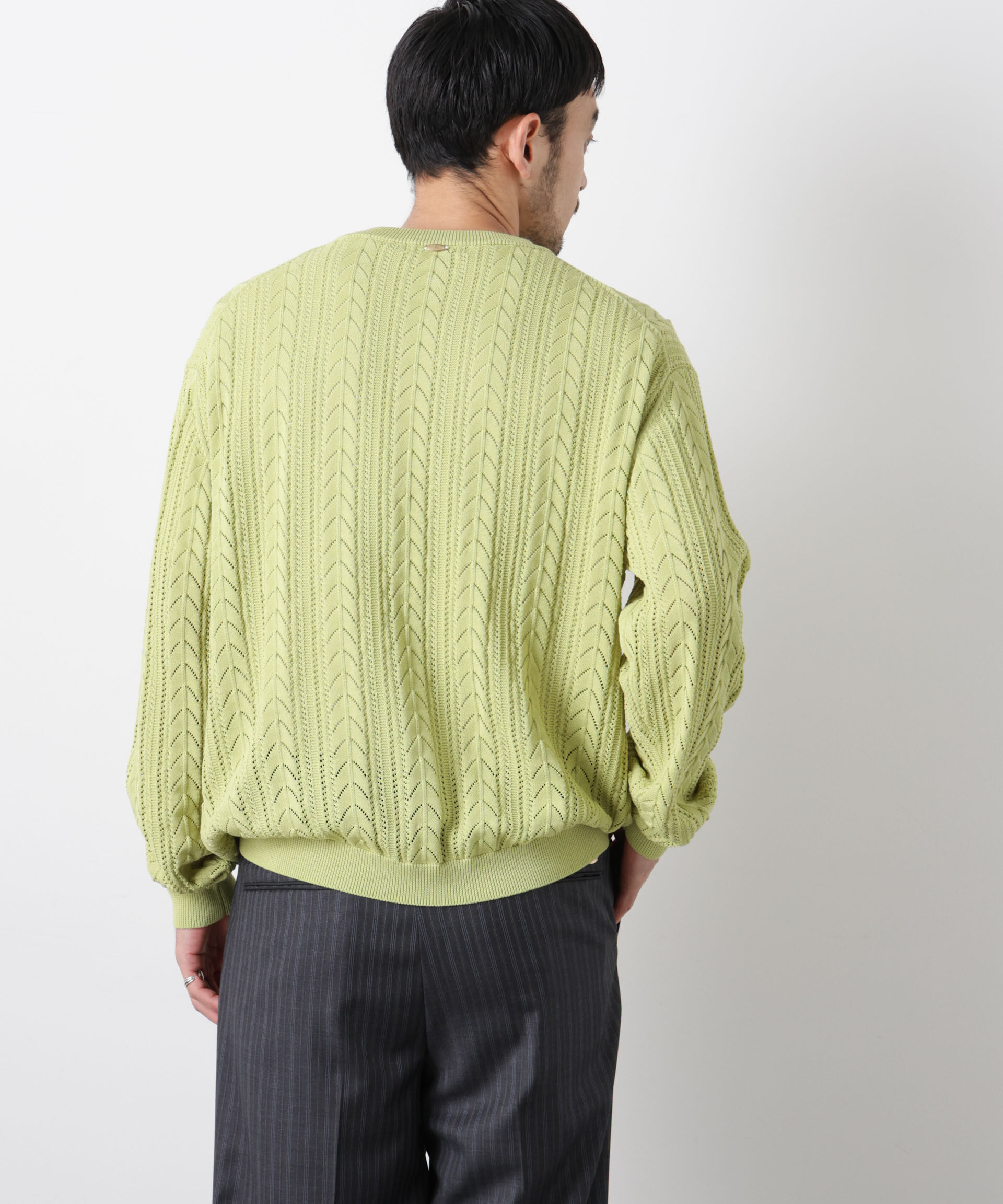 nano･universe「｢ASSEMBLANC｣コードヤーンシアーケーブルニット」|ニット・セーター|