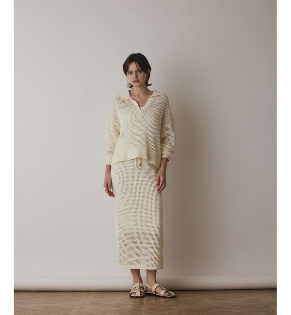 Diagram「メッシュVネックニットトップ」|ニット・セーター|