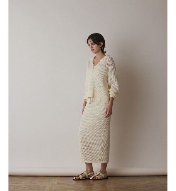 Diagram「メッシュVネックニットトップ」|ニット・セーター|