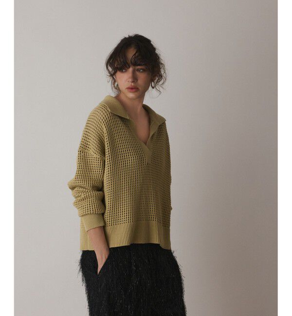 Diagram「メッシュVネックニットトップ」|ニット・セーター|