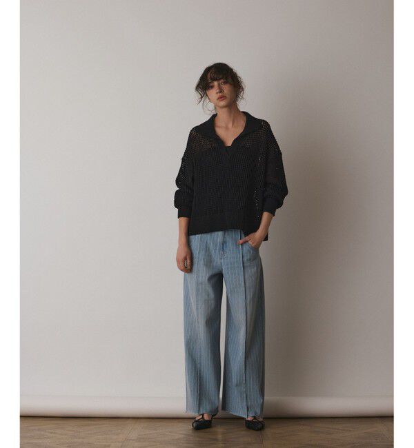 Diagram「メッシュVネックニットトップ」|ニット・セーター|