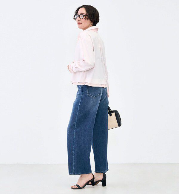 NOLLEY'S「ウォッシャブルレイヤード風ショート丈シャツ」|シャツ・ブラウス|