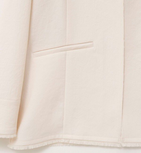 NOLLEY'S「ウォッシャブルFRINGE LIGHT JACKET」|ノーカラージャケット|