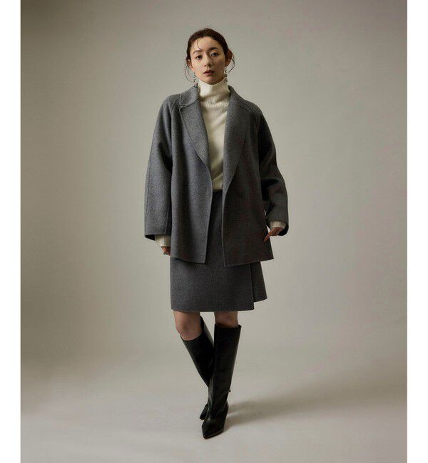 ROPE「ラムウールリバーミドルコート【Sサイズフェア対象】」|ピーコート|