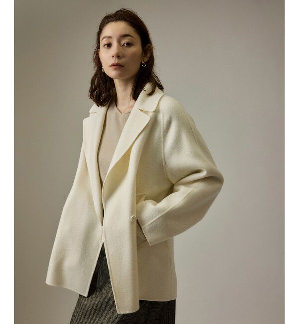 ROPE「ラムウールリバーミドルコート【Sサイズフェア対象】」|ピーコート|