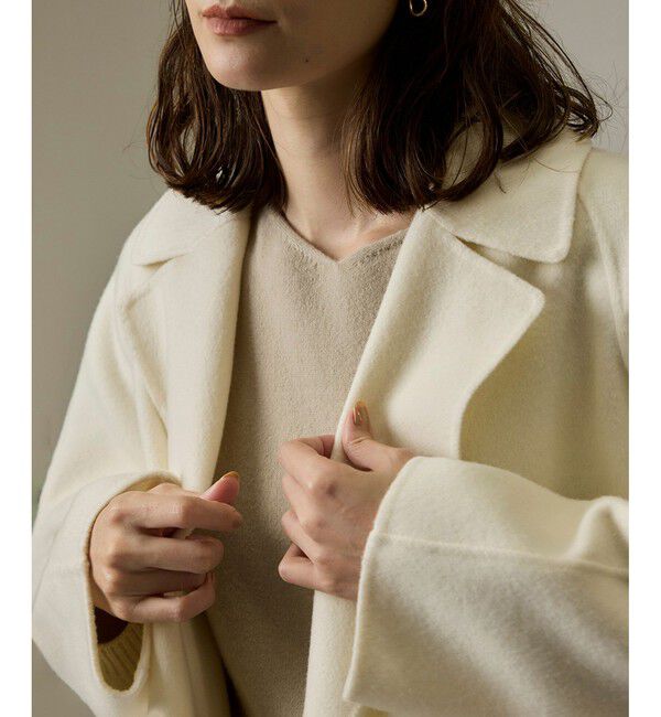 ROPE「ラムウールリバーミドルコート【Sサイズフェア対象】」|ピーコート|