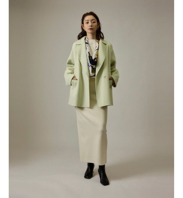 ROPE「ラムウールリバーミドルコート【Sサイズフェア対象】」|ピーコート|